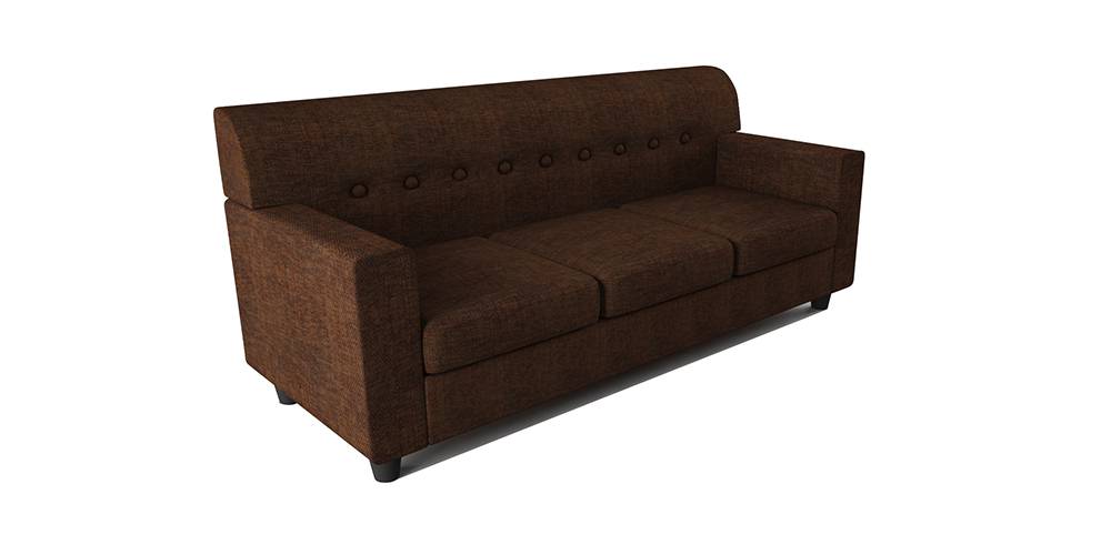 Solitaire Fabric Sofa - Brown